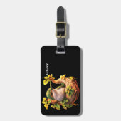 Personalized Bird Silhouette Luggage Tag Bagagelabel (Voorkant verticaal)
