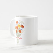 Personalized Birth Flower Marigold Custom Koffiemok (Voorkant links)