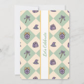Personalized Birthday Academy Wizard School Green Kaart (Achterkant)
