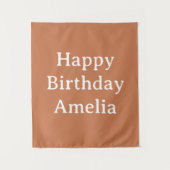 Personalized Birthday Banner Custom Name Flag Wall Wandkleed (Voorkant)