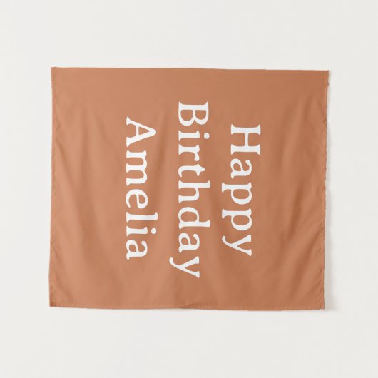 Personalized Birthday Banner Custom Name Flag Wall Wandkleed (Voorkant (horizontaal))