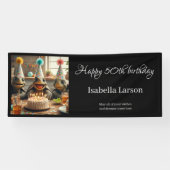 Personalized birthday banner with turtles (Horizontaal)