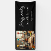 Personalized birthday banner with turtles (Verticaal)