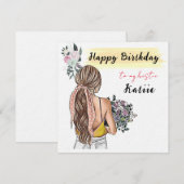 PERSONALIZED Birthday Kaart voor Bestie vriend (Voorkant / Achterkant)