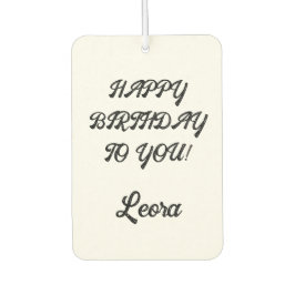 Personalized Birthday Message Gift Luchtverfrisser