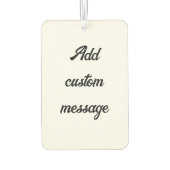Personalized Birthday Message Gift Luchtverfrisser (Achterkant)
