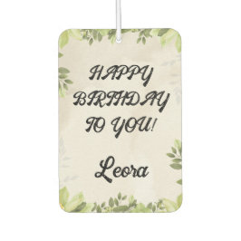 Personalized Birthday Message Gift Luchtverfrisser