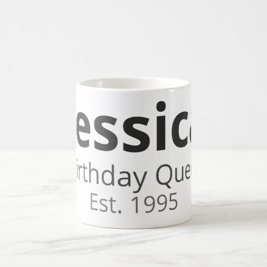Personalized Birthday Mug – Name, Role & Year Koffiemok (Center)