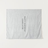 Personalized Birthday Name Flag Fabric Banner Wandkleed (Voorkant (horizontaal))