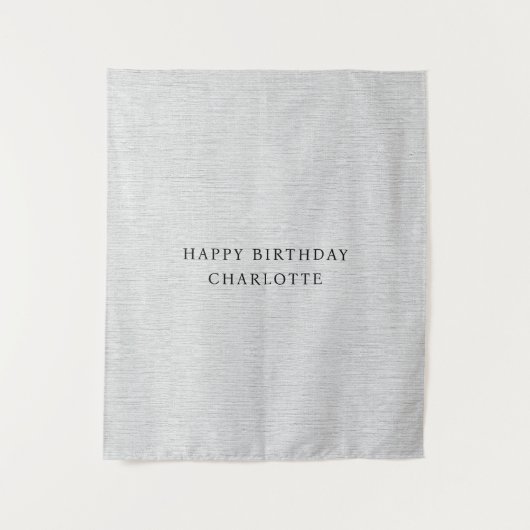 Personalized Birthday Name Flag Fabric Banner Wandkleed (Voorkant)