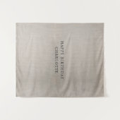 Personalized Birthday Name Flag Fabric Banner Wandkleed (Voorkant (horizontaal))