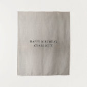 Personalized Birthday Name Flag Fabric Banner Wandkleed (Voorkant)