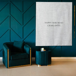 Personalized Birthday Name Flag Fabric Banner Wandkleed