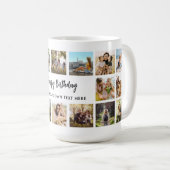 Personalized Birthday Photo Collage Mug Koffiemok (Voorkant rechts)