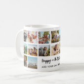 Personalized Birthday Photo Collage Mug Koffiemok (Voorkant links)
