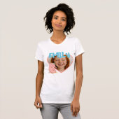Personalized Birthday Photo T-Shirt – Cute Elephan (Voorkant volledig)