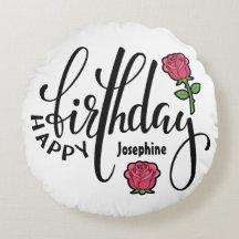 Personalized Birthday Pink Rose 