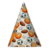 Personalized Birthday Sports Theme Feesthoedjes (Rechts)