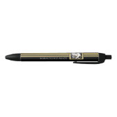 Personalized Black and Gold Glitter Ice Skating Zwarte Inkt Pen (Bodem)