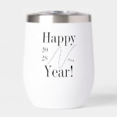 Personalized Black and White New Year's Eve Party (Voorkant)