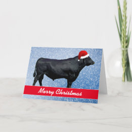 Personalized Black Angus and Snow Kaart