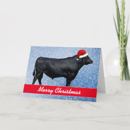 Personalized Black Angus and Snow Kaart
