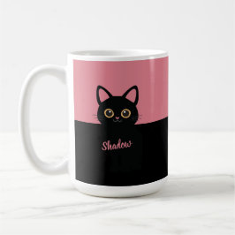 Personalized Black Cat Mug - Gift For Cat lovers Koffiemok