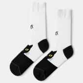 Personalized Black Cat Socks - Cat Lovers gift Sokken (Links)