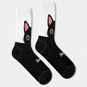 Personalized Black Cat Socks - Gift For Cat lovers Sokken (Rechts)