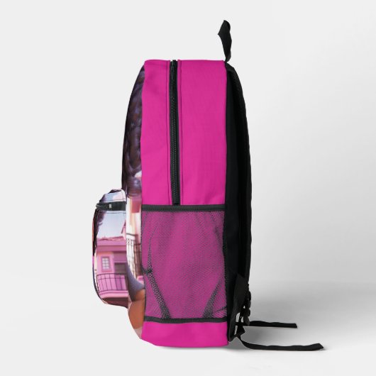 Personalized Black doll Bedrukte Rugzak (Rechts)