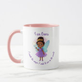 Personalized Black Fairy Girl Mug Mok (Links)