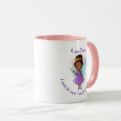 Personalized Black Fairy Girl Mug Mok (Voorkant rechts)
