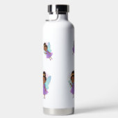 Personalized Black Fairy Girl Water Bottle Waterfles (Rechts)
