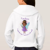 Personalized Black Fairy Hoodie (Achterkant)