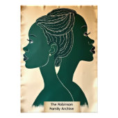 Personalized Black History Archive Collage  Foto Afdruk (Voorkant)