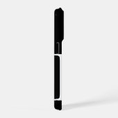 Personalized Black Initial Letter Phone Case iPhone Hoesje (Rechterkant)