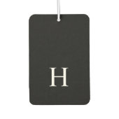 Personalized Black Monogram Luchtverfrisser (Voorkant)