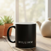 Personalized Black & Monogram with Custom Magische Mok