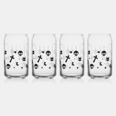 Personalized Black Text Spooky Wedding Blikvorm Glas (Rechts)