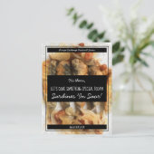 Personalized Black White Script Recipe Exchange Briefkaart (Staand voorkant)