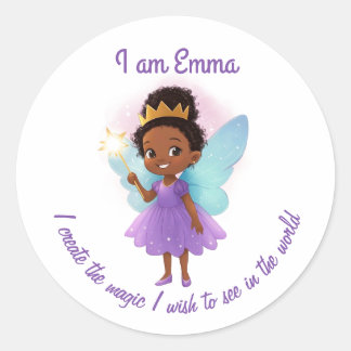 Personalized Blacry Girl Stickers