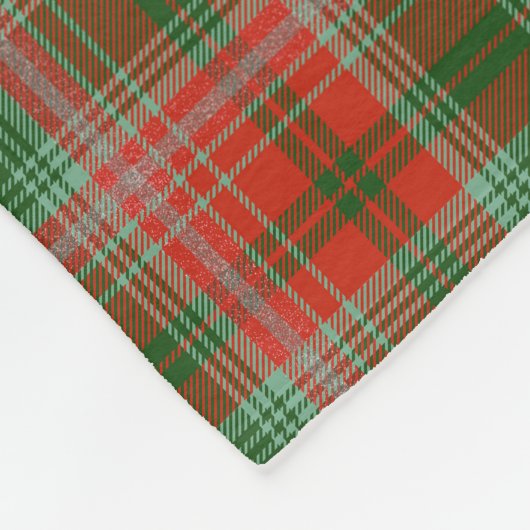 Personalized Blanket Monogram Christmas Style Fleece Deken (Hoek)