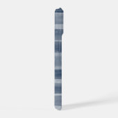 PERSONALIZED Blauw Geruit Goud Esthetisch iPhone H 15 Case (Rechterkant)