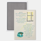 Personalized Bless This Home – Prayer Magneet (Voorkant / Achterkant)