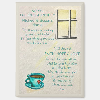 Personalized Bless This Home – Prayer Magneet