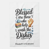 Personalized Blessed are Those who Help Wash Theedoek (Verticaal)