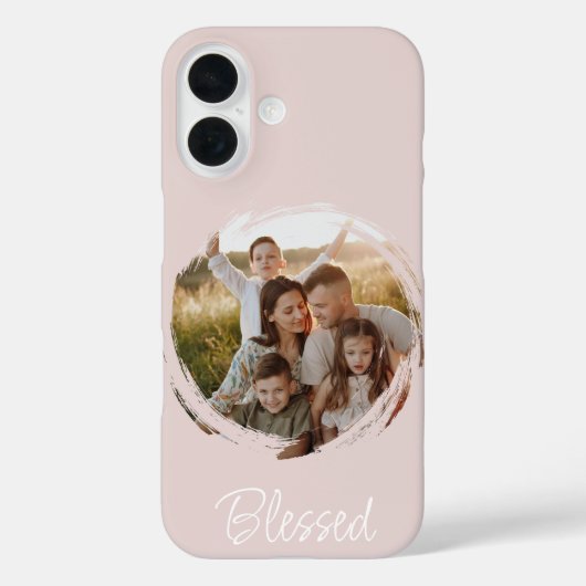 Personalized Blessed Photo Phone Case (Achterkant)
