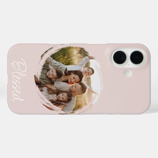 Personalized Blessed Photo Phone Case (Achterkant (horizontaal))