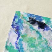 Personalized Blue Agate Natural Stone Strandlaken (In situ)