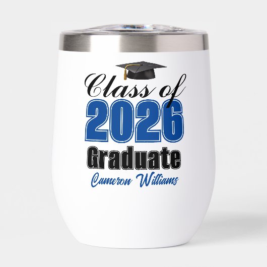 Personalized Blue Class of 2026 Graduation (Voorkant)